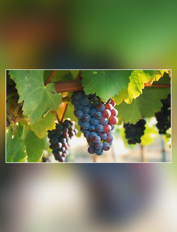 摄影图超级清晰葡萄园水果农场新鲜葡萄