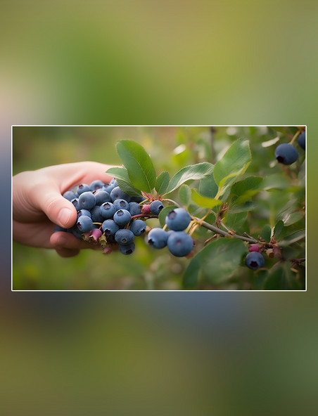 水果蓝莓成熟水果新鲜蓝莓水果农场蓝莓园农业果树摄影图超级清晰