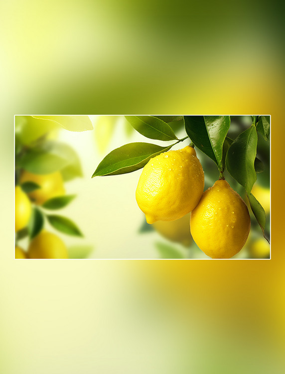 柠檬水果成熟水果新鲜柠檬水果农场柠檬园农业果树