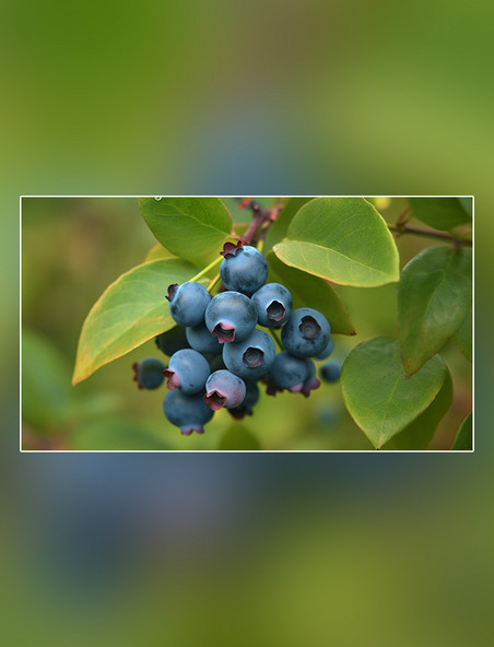 成熟水果新鲜蓝莓水果农场蓝莓园摄影图超级清晰水果蓝莓农业果树