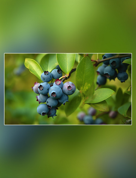 成熟水果新鲜蓝莓水果农场蓝莓园水果蓝莓农业果树