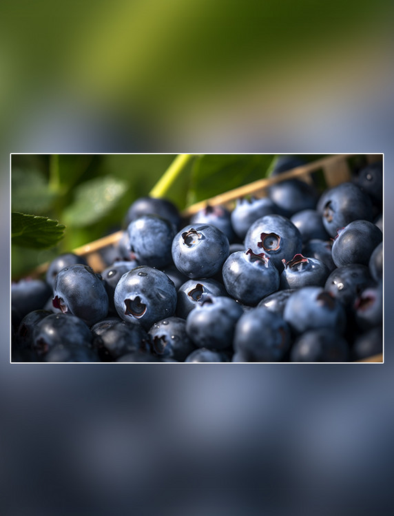 新鲜蓝莓水果农场成熟水果蓝莓园水果蓝莓农业果树摄影图超级清晰
