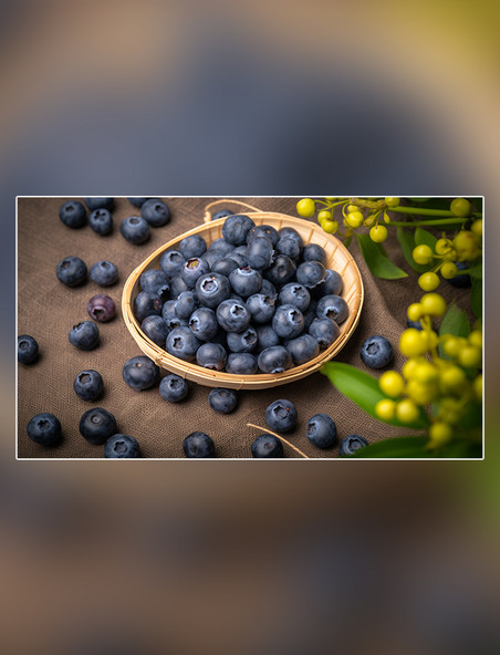 成熟水果新鲜蓝莓水果农场蓝莓园水果蓝莓农业果树摄影图超级清晰