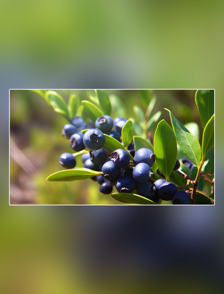 水果农场农业果树摄影图超级清晰新鲜蓝莓成熟水果蓝莓园水果蓝莓