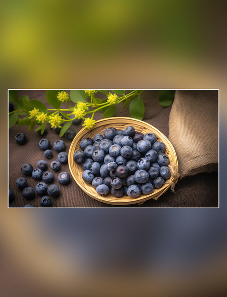 成熟水果摄影图超级清晰水果农场新鲜蓝莓蓝莓园水果蓝莓农业果树