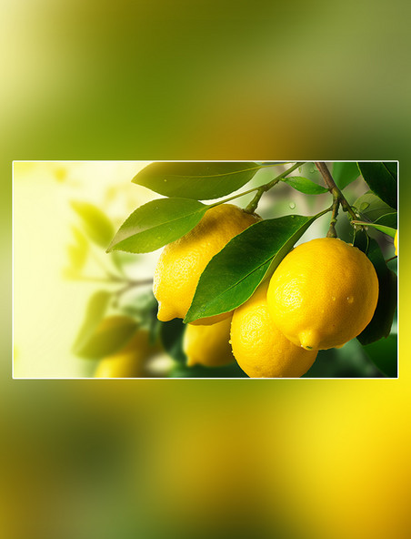 成熟水果柠檬水果新鲜柠檬水果农场柠檬园