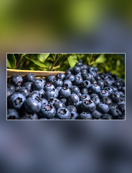 水果农场新鲜蓝莓成熟农业果树摄影图超级清晰水果蓝莓园水果蓝莓