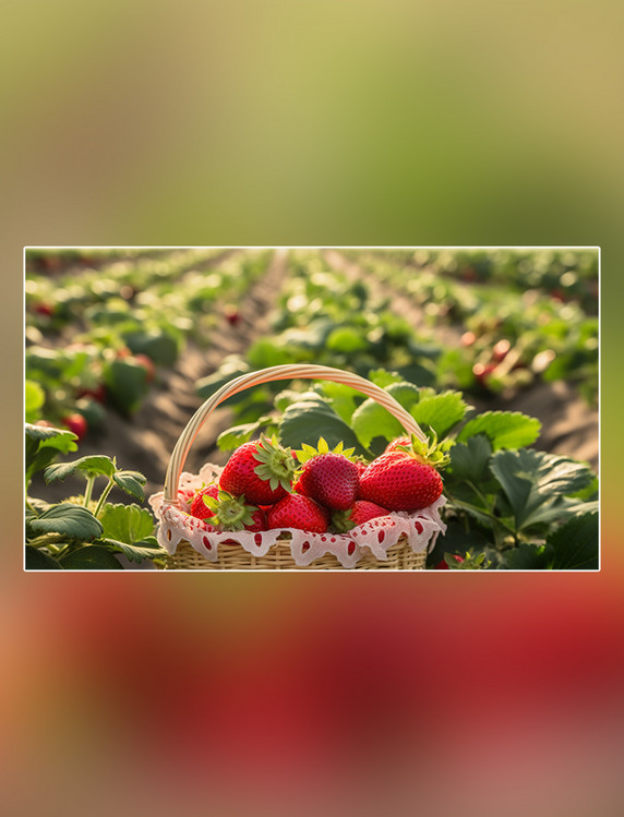 草莓水果成熟水果草莓基地水果农场摄影图超级清晰甜甜的新鲜草莓采摘季