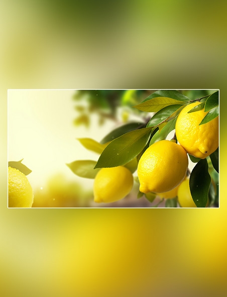 成熟水果柠檬水果新鲜柠檬水果农场柠檬园农业果树摄影图
