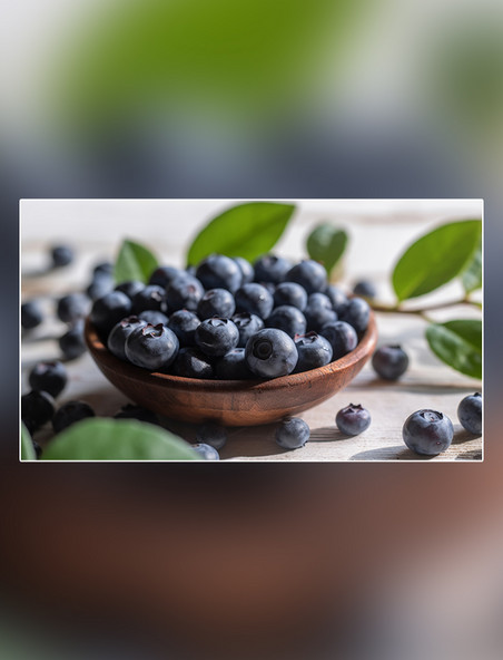 新鲜蓝莓水果农场蓝莓园水果蓝莓农业果树摄影图超级清晰成熟水果