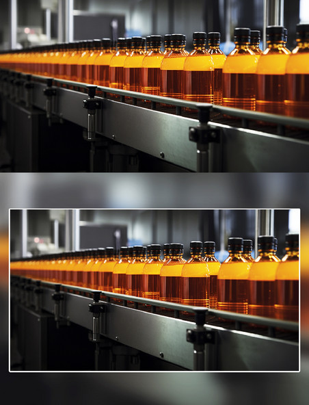 饮料工厂生产线自动化摄影流水线