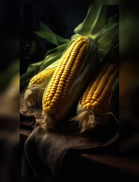 玉米农副产品谷物摄影感