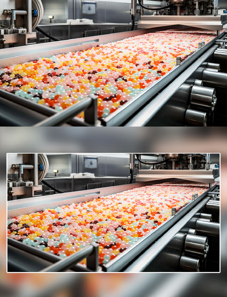 糖果零食自动化生产线摄影流水线