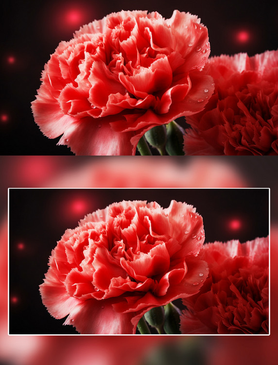 红色花朵康乃馨摄影