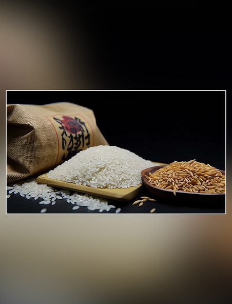 营养米饭大米白色食材粮食主食米饭摄影图超级清晰