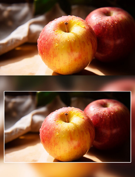 新鲜苹果摄影水果农产品