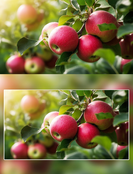 果树苹果果园农副产品摄影农产品