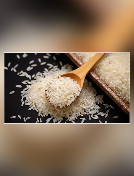 大米摄影图超级清晰营养米饭白色食材粮食主食米饭