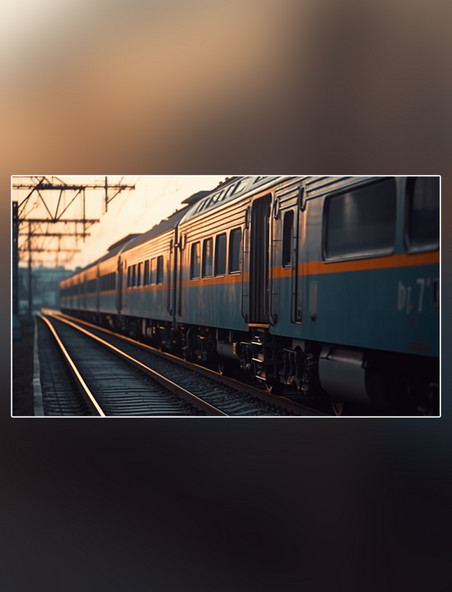 交通工具火车轨道铁轨广阔视角摄影图