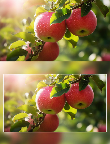 果树苹果阳光农产品摄影