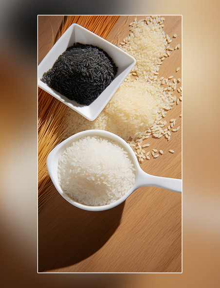 白色食材粮食米饭主食大米营养米饭摄影图超级清晰
