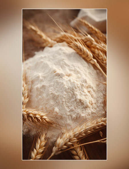 小麦麦田粮食面粉白天摄影图小麦麦穗成熟
