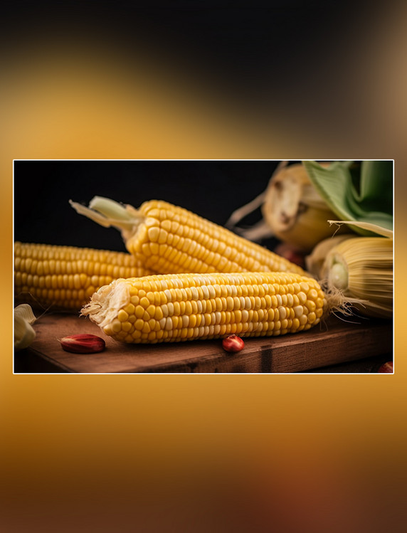 农作物谷物甜玉米新鲜食材玉米果蔬粮食摄影图