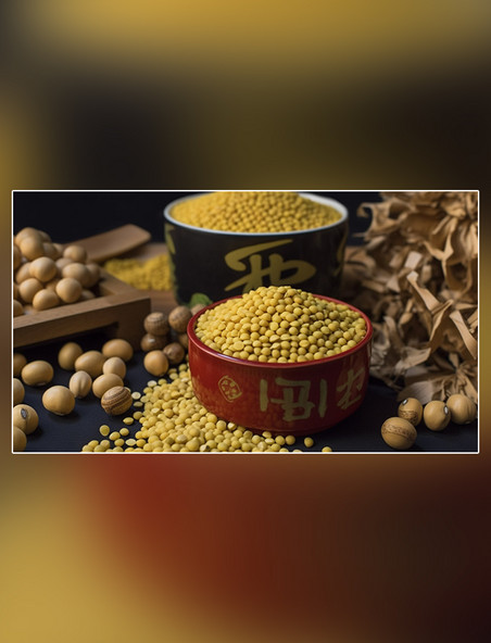 粮食黄豆农作物谷物大豆摄影图超级清晰
