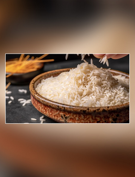 粮食米饭摄影图超级清晰主食白色食材大米营养米饭