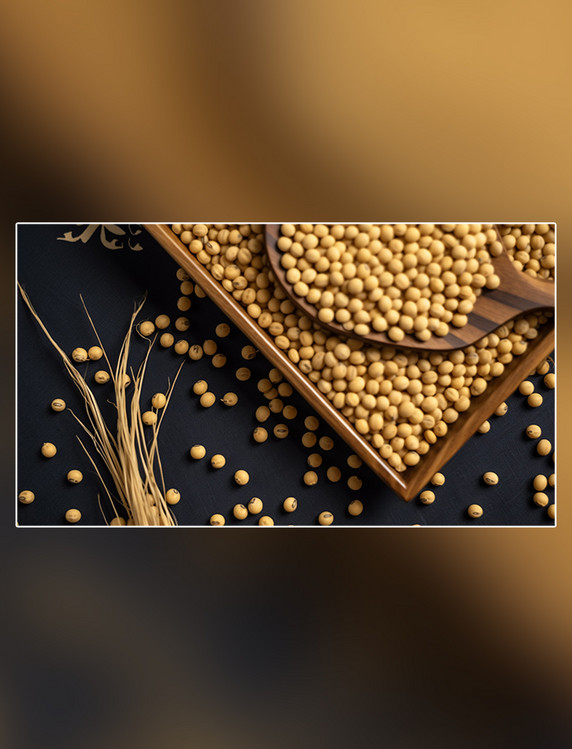 粮食农作物黄豆谷物大豆摄影图超级清晰高细节食物