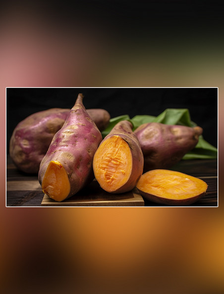 地瓜红薯蔬菜美食白天小吃摄影图