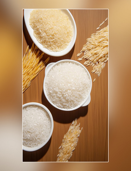 粮食米饭摄影图超级清晰水稻主食白色食材大米营养米饭