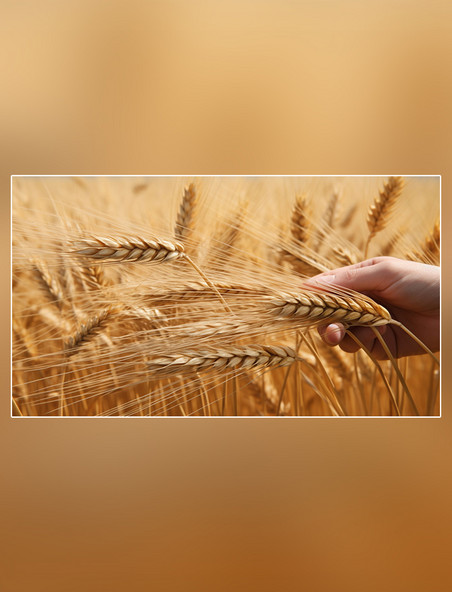小麦麦田生长粮食面粉小麦麦穗成熟黄金植物