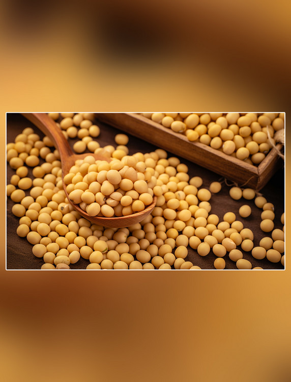 农作物摄影图超级清晰高细节黄豆谷物大豆粮食食物