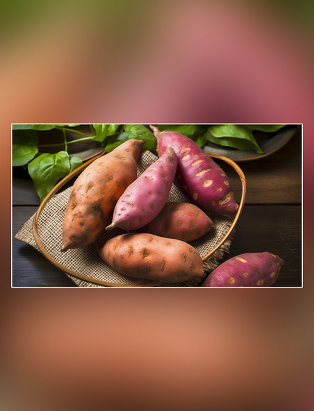 美味美食超级清晰高细节地瓜红薯蔬菜小吃摄影图