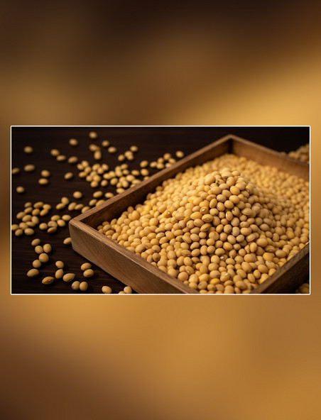 超级清晰高细节谷物大豆粮食黄豆农作物摄影图食物