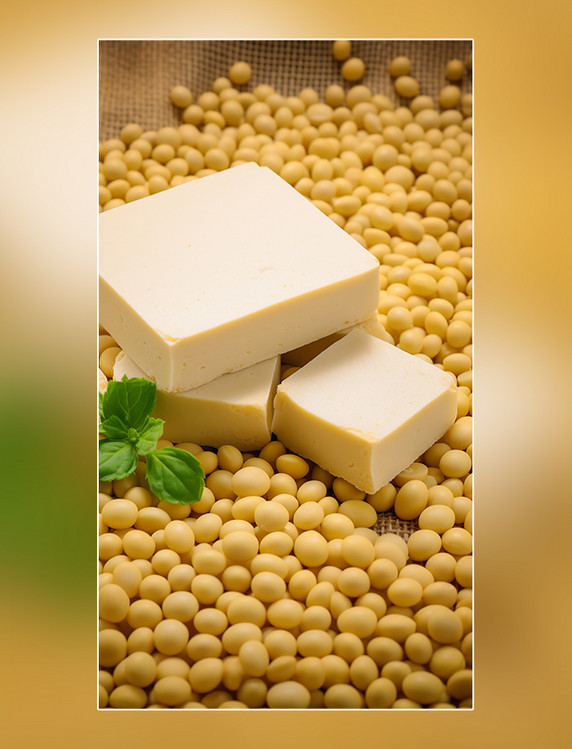大豆豆腐粮食农作物黄豆谷物摄影图超级清晰高细节食物