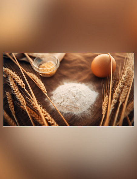 麦穗成熟黄金植物白天小麦麦田生长粮食摄影图面粉小麦