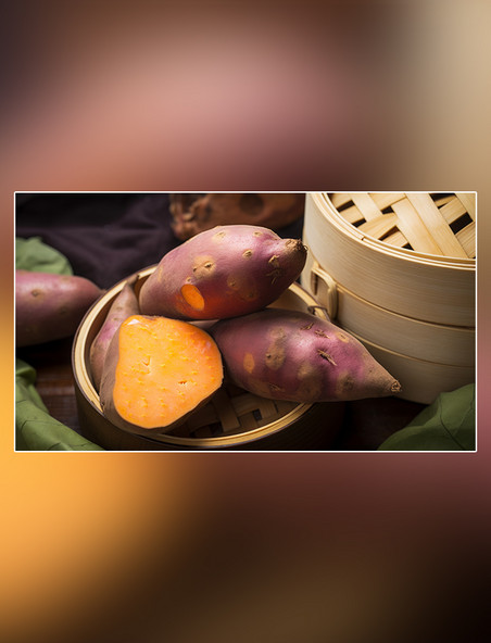 红薯地瓜蔬菜美食白天小吃摄影图超级清晰高细节