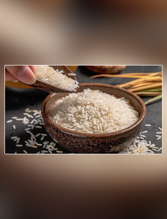 粮食米饭主食白色食材大米营养米饭摄影图超级清晰