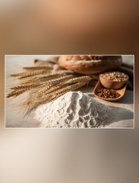 麦穗成熟黄金植物白天摄影图小麦麦田生长粮食面粉小麦