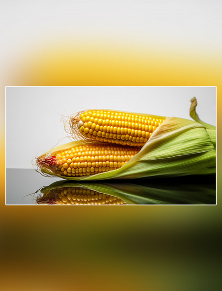 玉米新鲜食材甜玉米果蔬粮食农作物谷物摄影图超级清晰高细节
