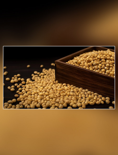 摄影图超级清晰高细节谷物大豆粮食黄豆农作物食物