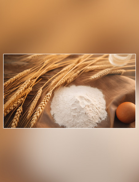 白天小麦麦田生长粮食摄影图面粉小麦麦穗成熟黄金植物
