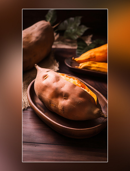 摄影图超级清晰高细节美味美食地瓜红薯蔬菜白天小吃