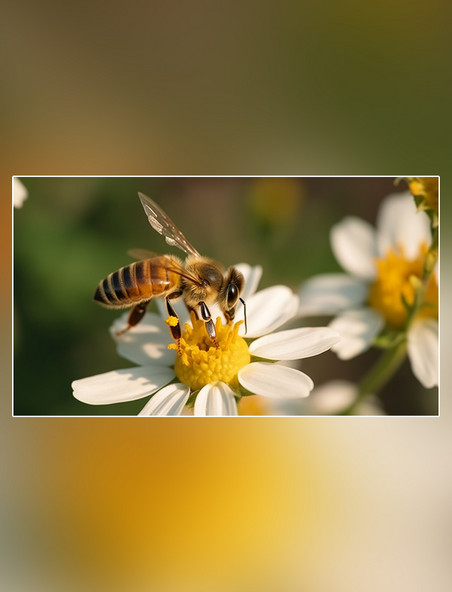 花朵养蜂蜂巢蜜蜂在采蜜春天摄影图