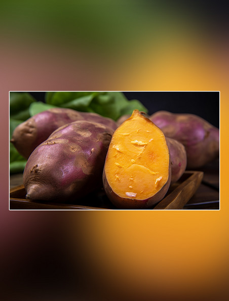 红薯摄影图超级清晰高细节地瓜蔬菜小吃