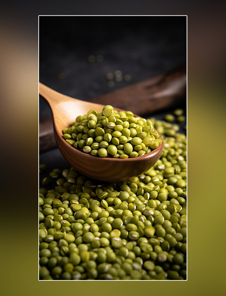 绿豆摄影图超级食材绿豆粥五谷杂粮豆类营养物质