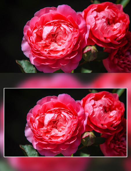 红色芍药花朵花卉摄影