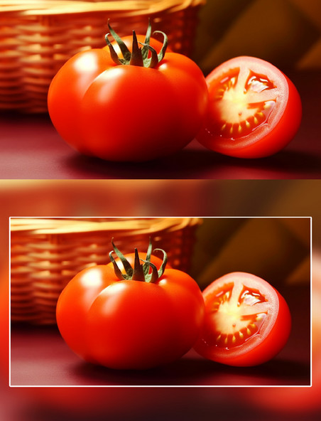 水果西红柿果篮摄影蔬菜